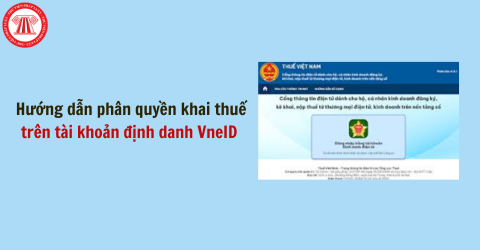 Hướng dẫn phân quyền khai thuế trên tài khoản định danh VneID mới nhất