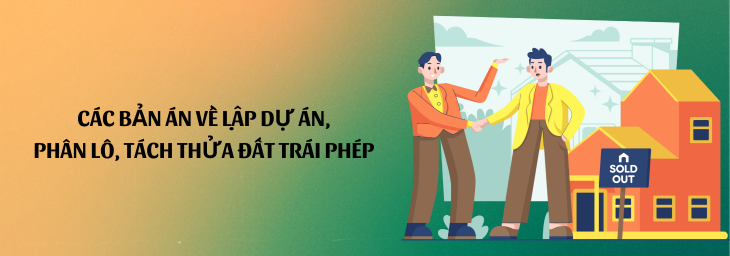 Tuyển tập bản án về lập dự án, phân lô tách thửa đất trái phép để lừa đảo khách mua đất